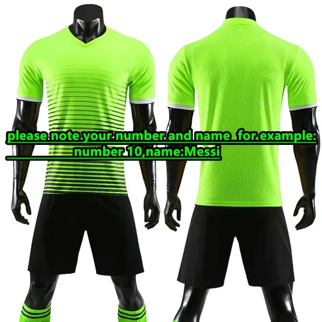 Adults Kids Custom Soccer Football Shorts Jersey Team Uniform Set