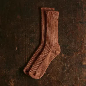 Adults Merino Wool Socks - Copper Melange