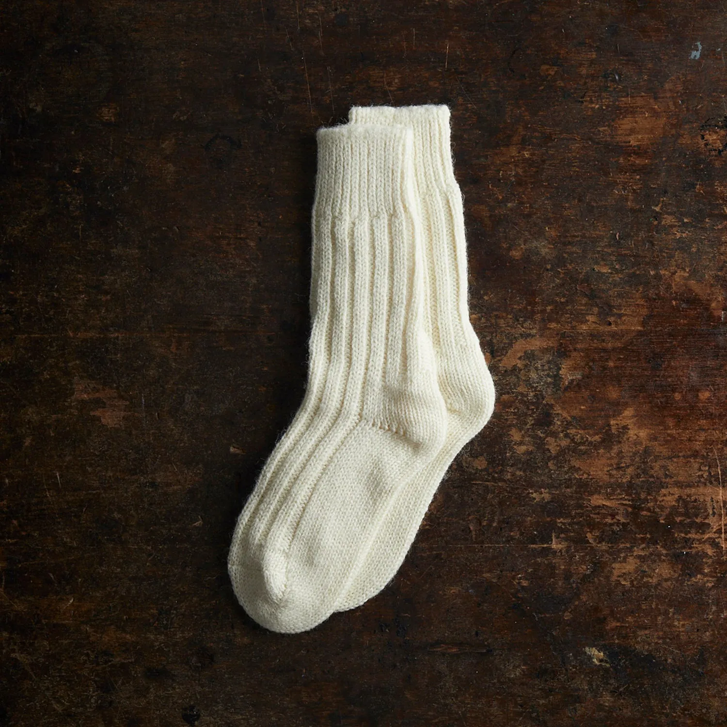 Adults Wool Jacob Socks - Alabaster