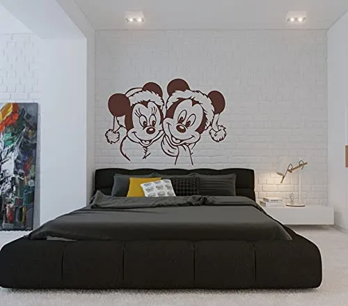 Advait designs - Decorative Micky and Mini Wall Sticker for Home Living Room Bedroom Office KitchenAETC28_HI