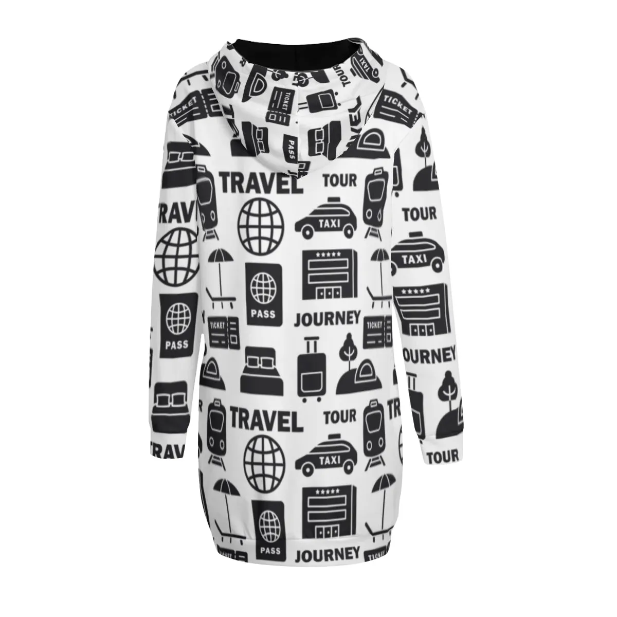 Adventure Awaits Travel Hoodie Dress