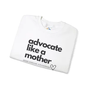 Advocate like a Mother, Ribbon Sleeve Modern, Heavy Blend™ Crewneck Sweatshirt