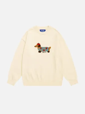 Aelfric Eden Cartoon Dachshund Sweater