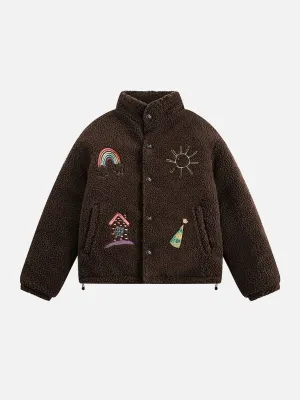 Aelfric Eden Cartoon Embroidery Coat