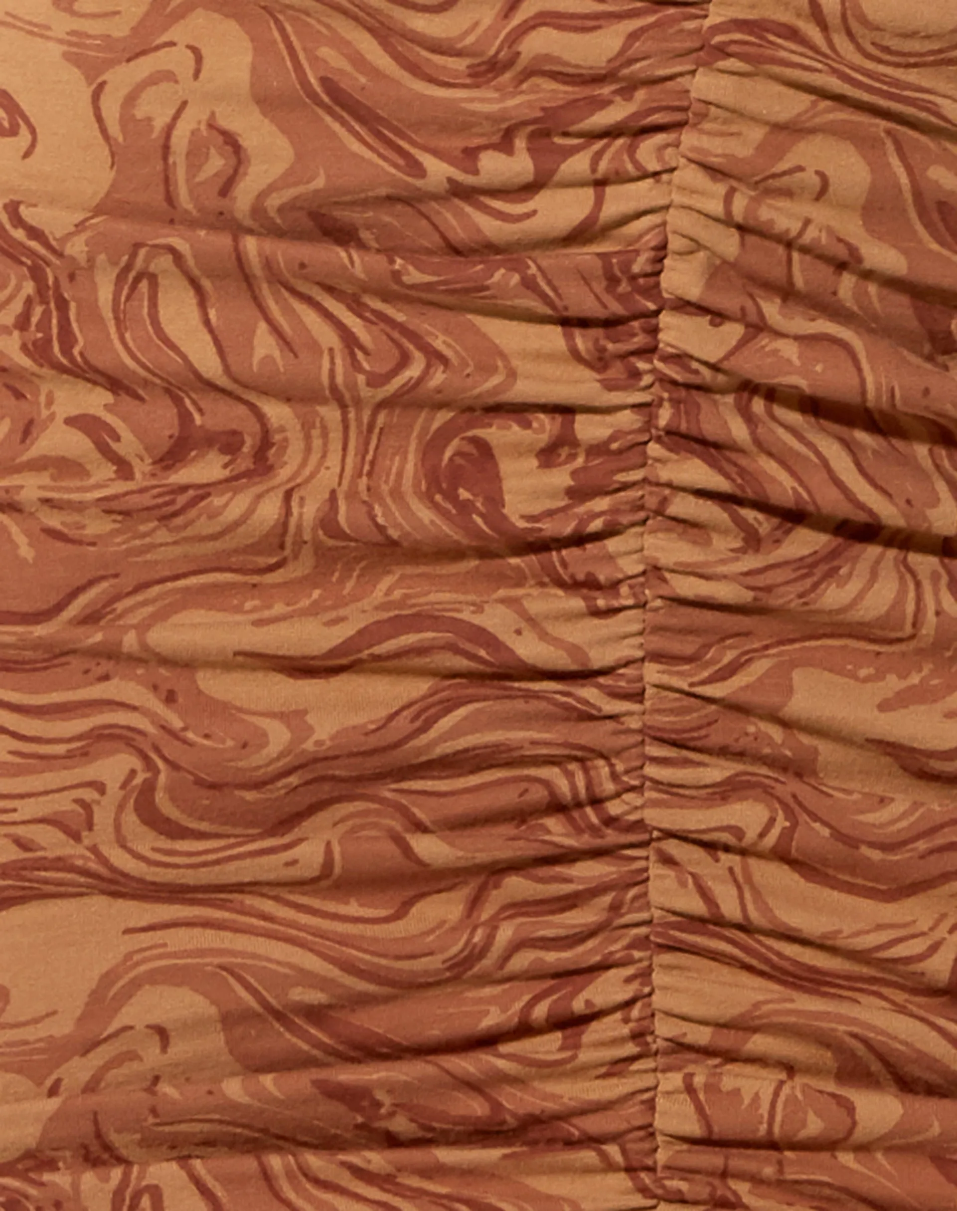 Aeliran Mini Dress in Fluid Marbling Brown