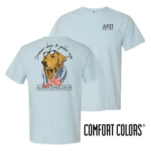 AEPi Blue Comfort Colors Retriever Tee