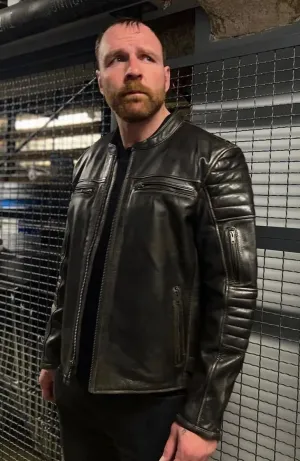 AEW Jon Moxley Returns 2022 Black Leather Jacket | Jon Moxley Returns AEW 2022