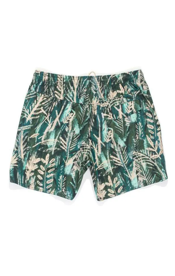 Afends Mens Baywatch - Jungle - Swim Shorts