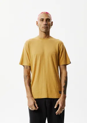 AFENDS Mens Classic - Retro Tee - Mustard