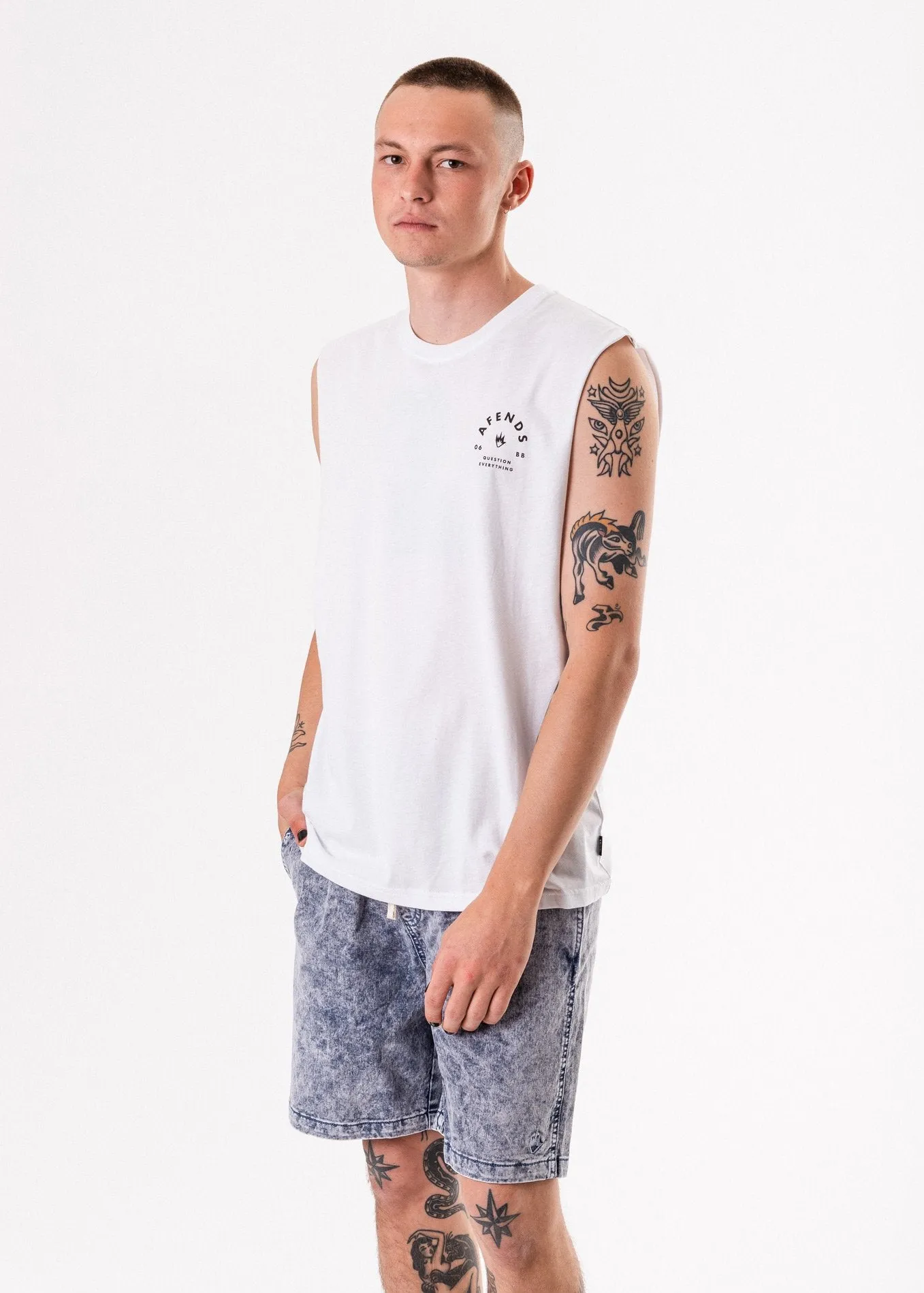 Afends Mens Roll - Bandcut Tee