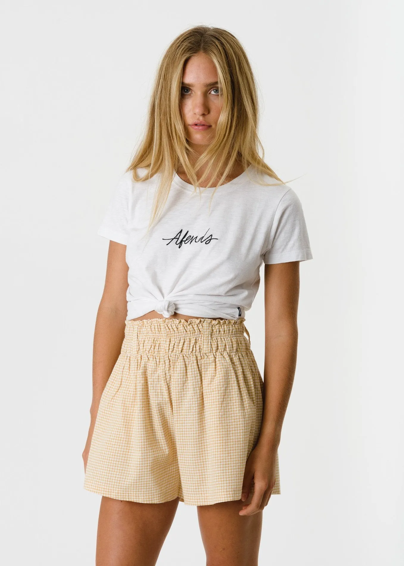 Afends Womens Afends Script - Standard Fit Tee