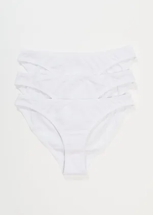 AFENDS Womens Lolly - Bikini Briefs 3 Pack - White