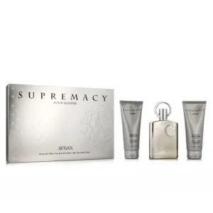 Afnan Supremacy Pour Homme Set EDP 100 ML   Shower Gel 100 ML   After Shave 100 ML (H)