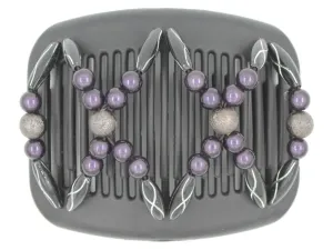 African Butterfly Hair Comb - Dalena Black 92