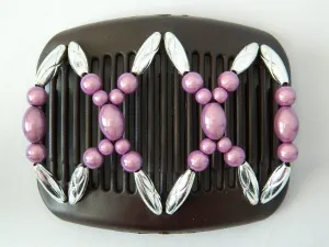 African Butterfly Hair Comb - Dalena Brown 13