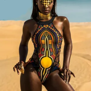 African Swimsuit One Piece Swimwear