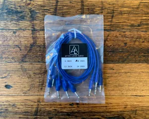 After Later Audio 45cm Single-end Stackable Patch Cable 5 Pack - Blue