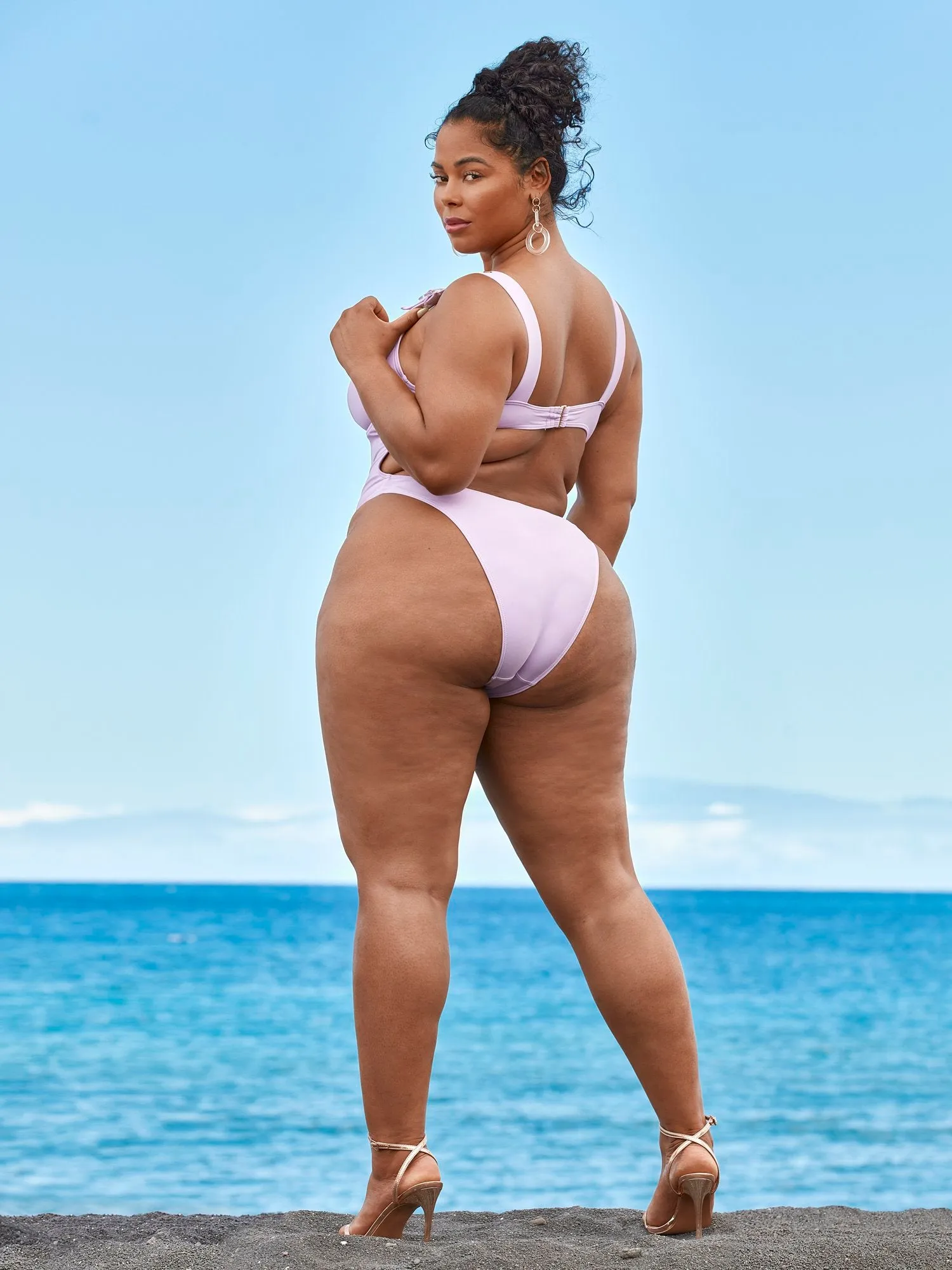 'Agent Violet' One-Piece Swimsuit - Tabria Majors X FTF