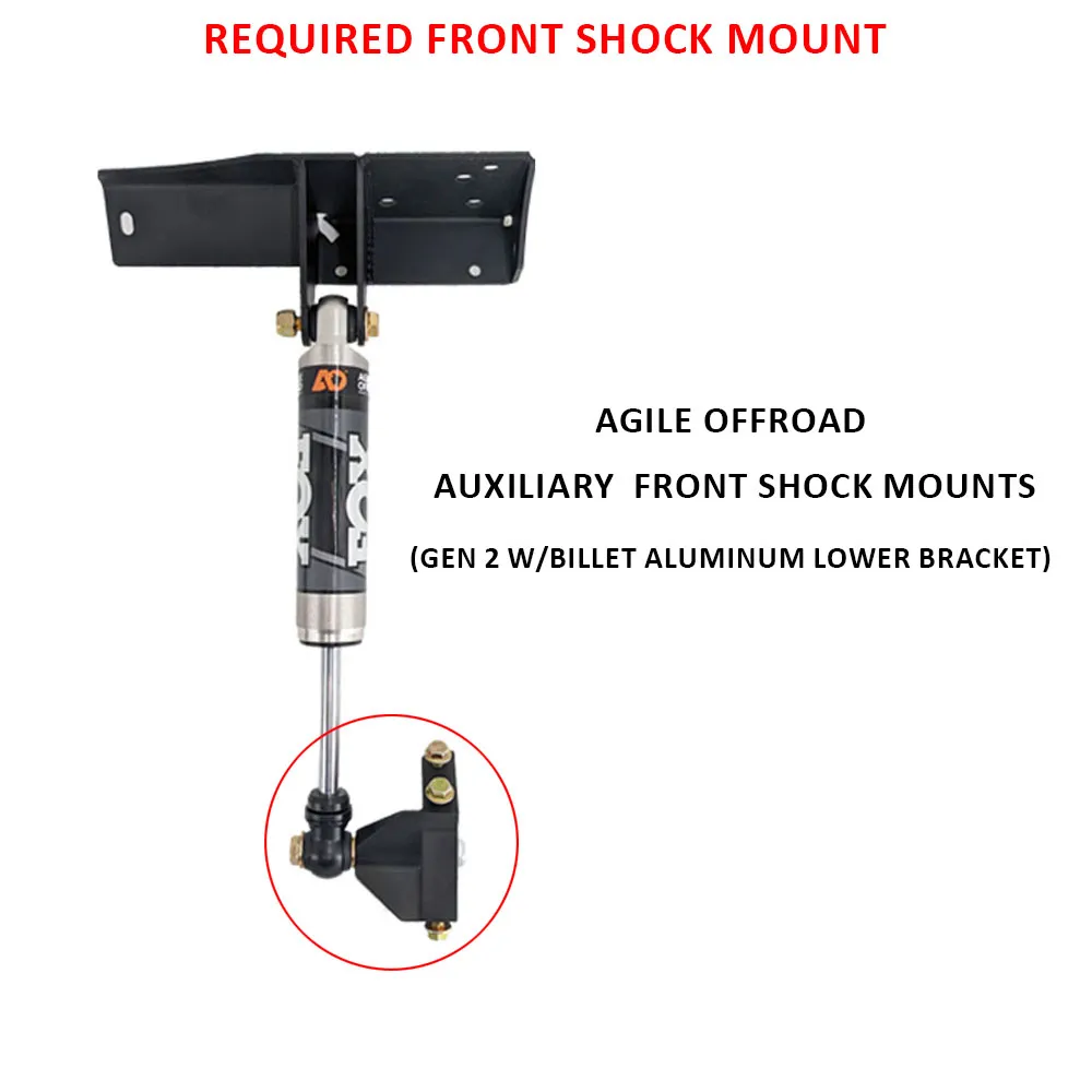 Agile Off Road FOX Factory Race Series Front & Rear Auxiliary Reservoir Bypass Shocks 2019  Sprinter Van