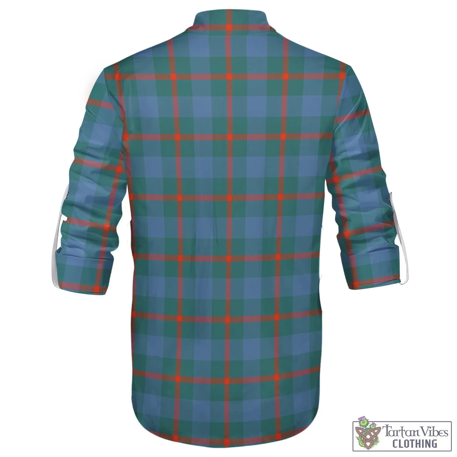 Agnew Ancient Tartan Men's Scottish Traditional Jacobite Ghillie Kilt Shirt