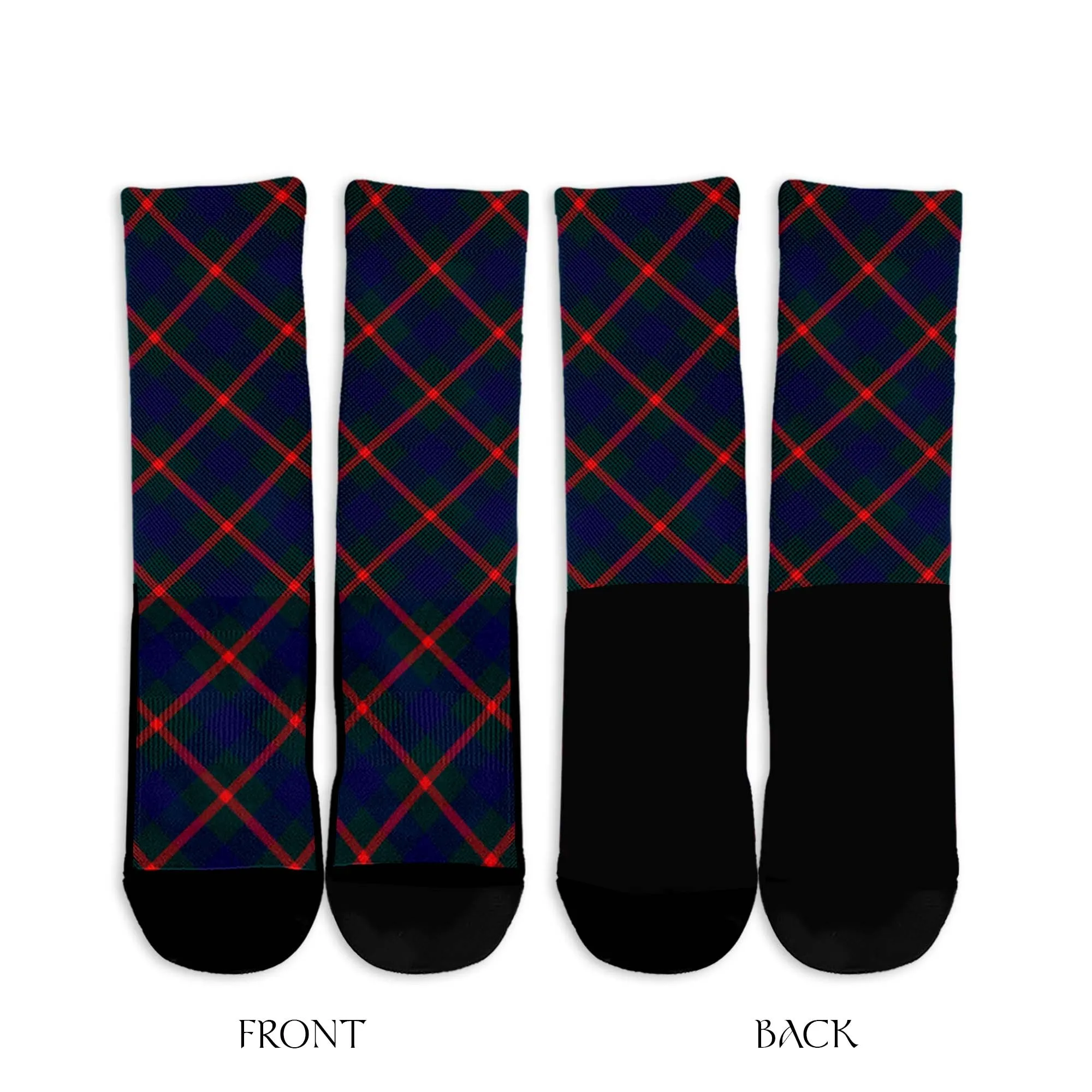 Agnew Tartan Crew Socks Cross Tartan Style