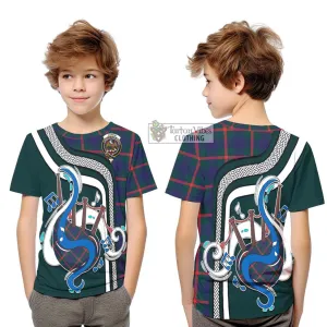 Agnew Tartan Kid T-Shirt with Epic Bagpipe Style