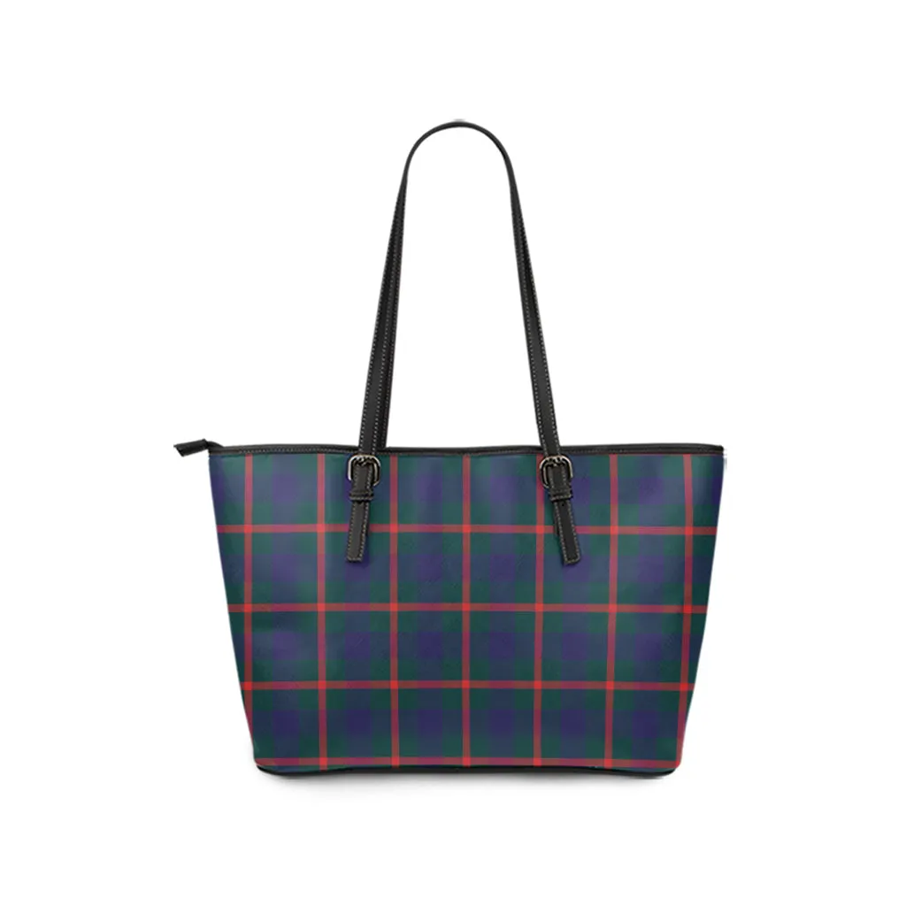 Agnew Tartan Leather Tote Bag