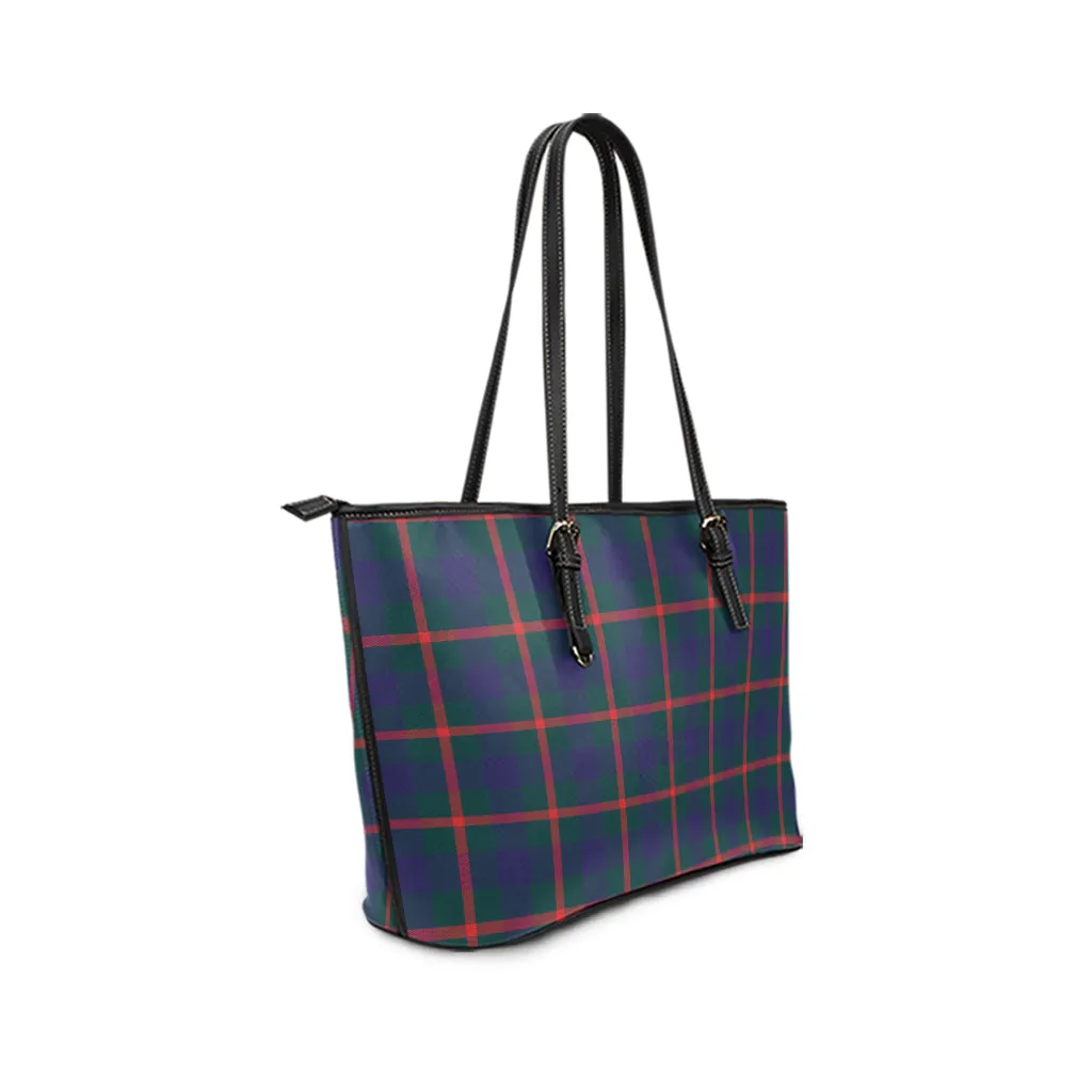 Agnew Tartan Leather Tote Bag