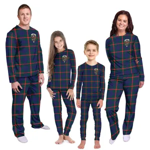 Agnew Tartan Pajamas Family Set with Family Crest