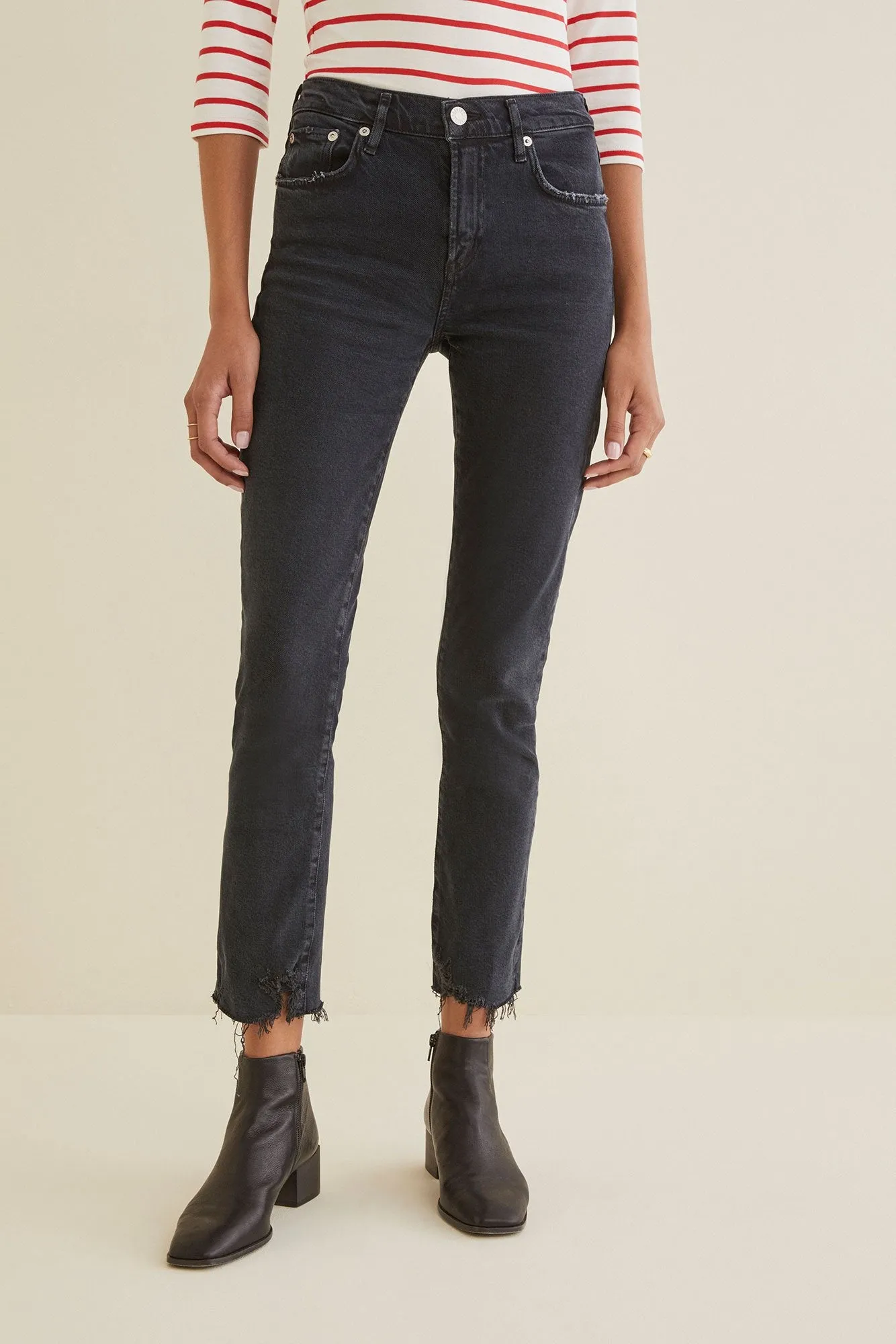 AGOLDE Toni Mid Rise Straight Jean