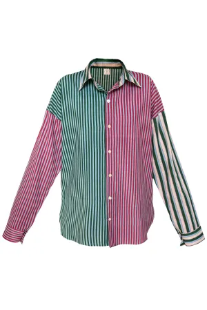 Agra Shirt (Green & Red)