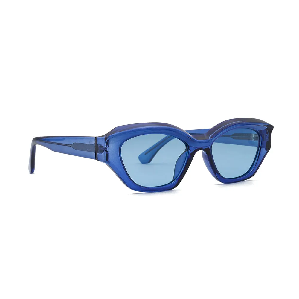 AIDEN | Transparent Blue | Blue Polarized Lens