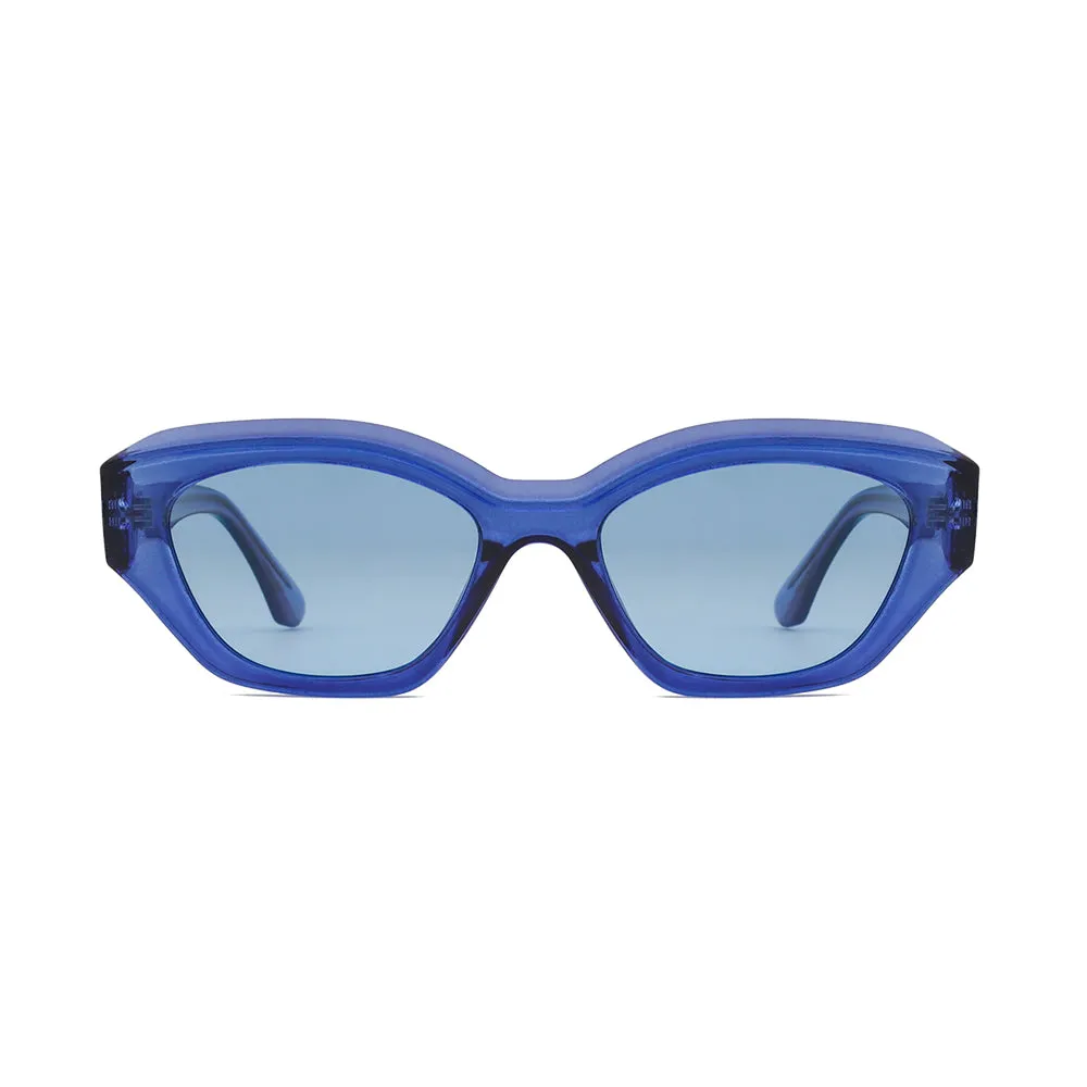 AIDEN | Transparent Blue | Blue Polarized Lens