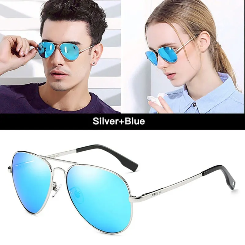 Aidien Unisex Full Rim Alloy Oval Myopic Reading Glasses Sunglasses 6606