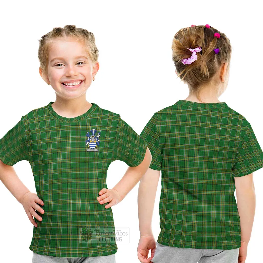 Aiken Irish Clan Kid T-Shirt with Coat of Arms