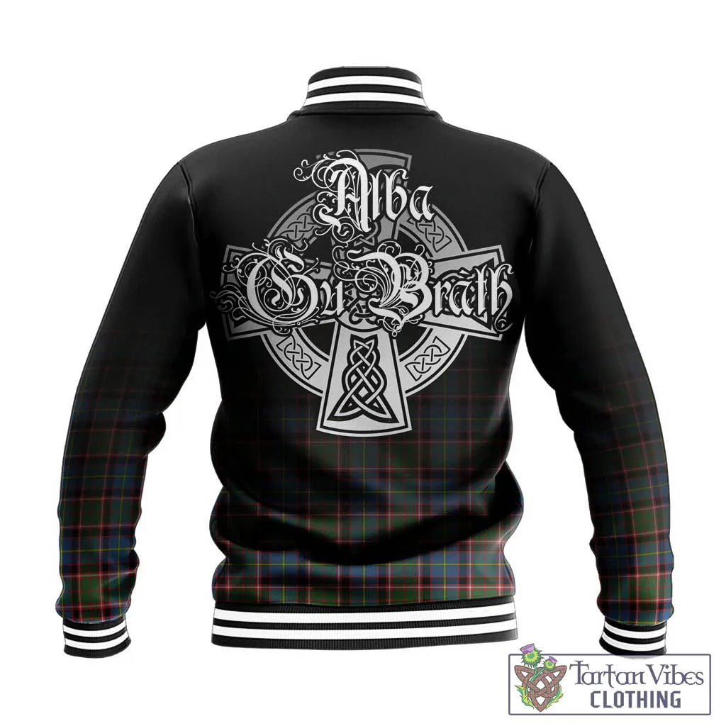 Aikenhead Tartan Baseball Jacket Featuring Alba Gu Brath Family Crest Celtic Inspired