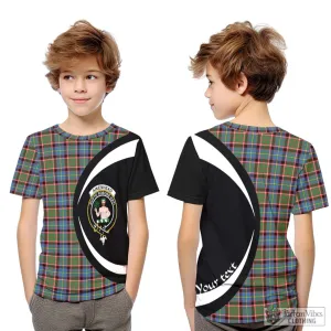 Aikenhead Tartan Kid T-Shirt with Family Crest Circle Style