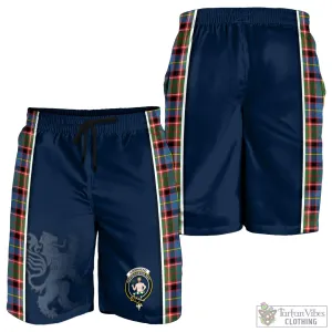 Aikenhead Tartan Men's Shorts with Family Crest and Lion Rampant Vibes Sport Style