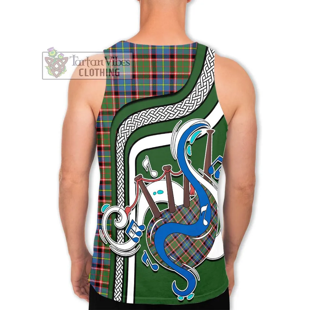 Aikenhead Tartan Men's Tank Top with Epic Bagpipe Style