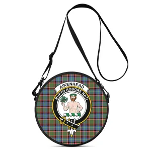 Aikenhead Tartan Round Satchel Bags with Family Crest