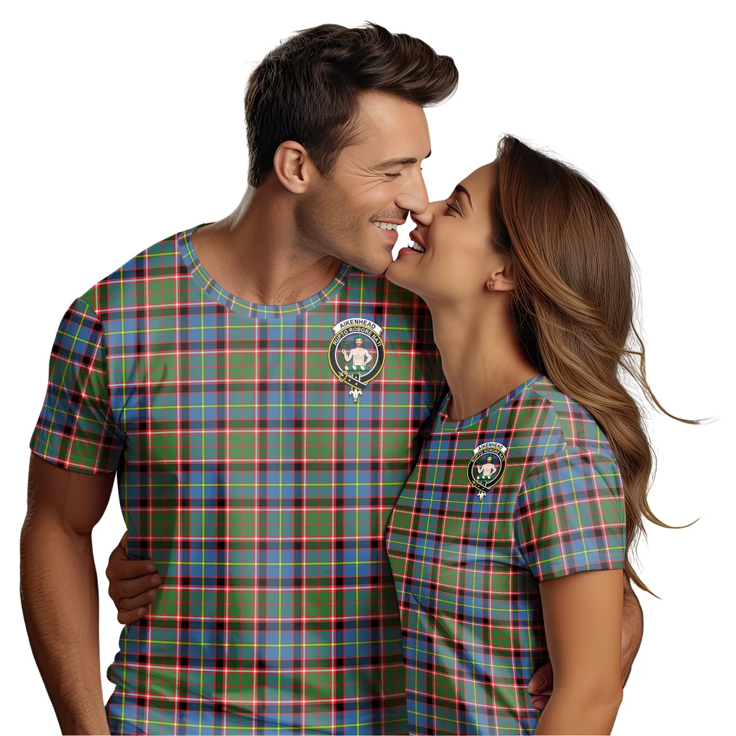 Aikenhead Tartan T-Shirt with Family Crest