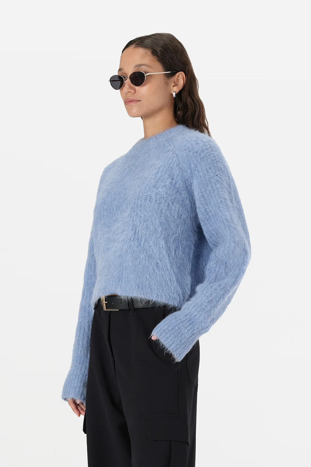 Ainsley Knit Sky Blue Marle