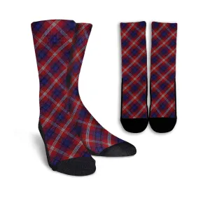 Ainslie Tartan Crew Socks Cross Tartan Style