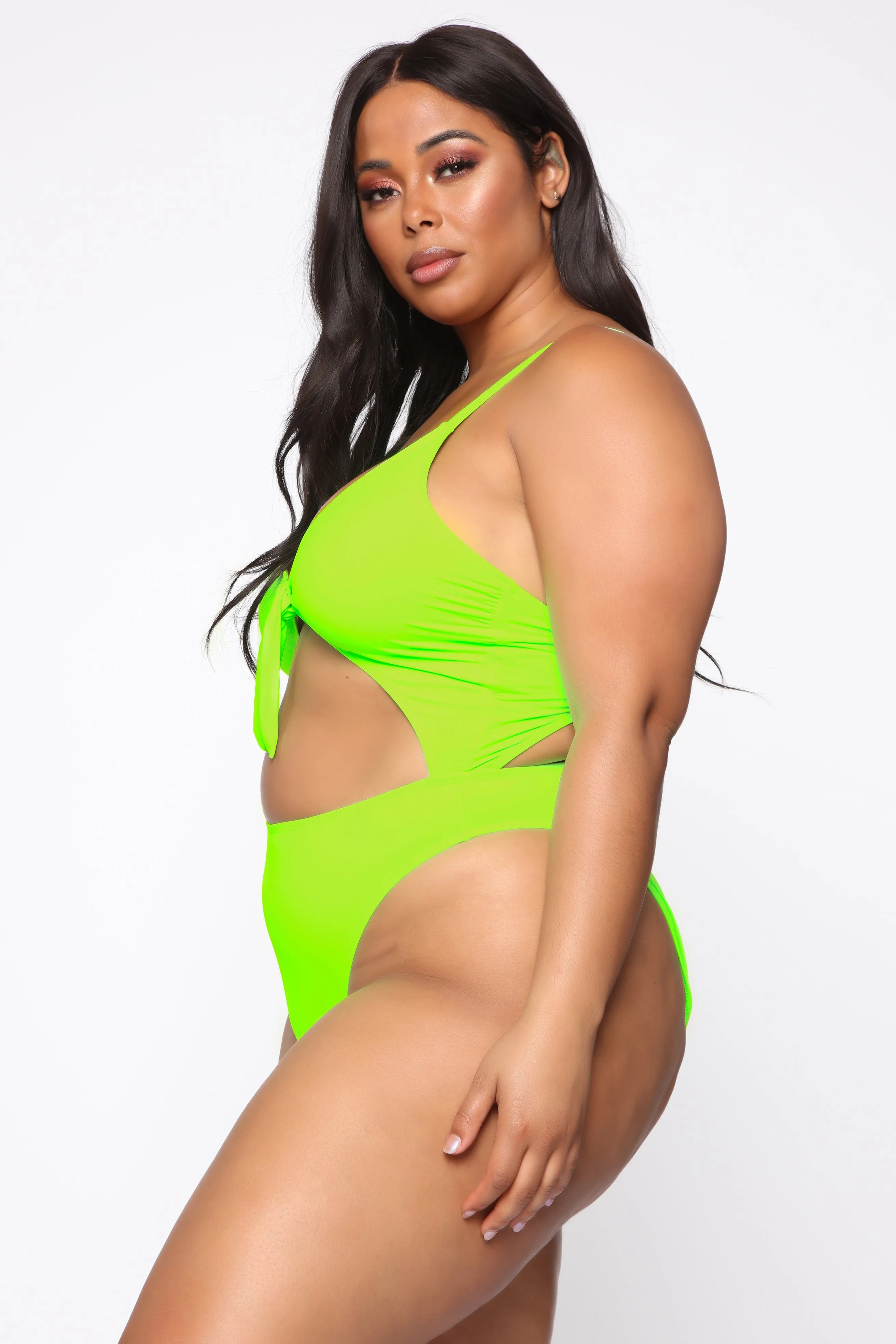 Ain't She Sweet One Piece Swimsuit - Lime