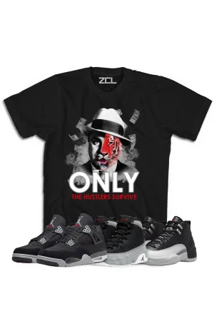 Air Jordan "Only The Hustlers" Tee Black Canvas