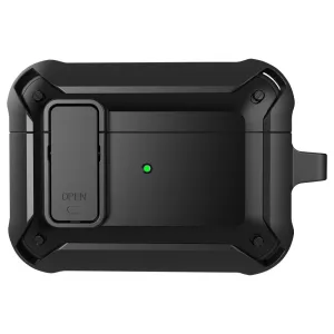 AirPods Pro snap-on lid design TPU case - Black