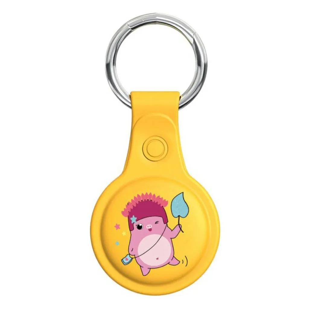 AirTags cute design silicone cover - Yellow