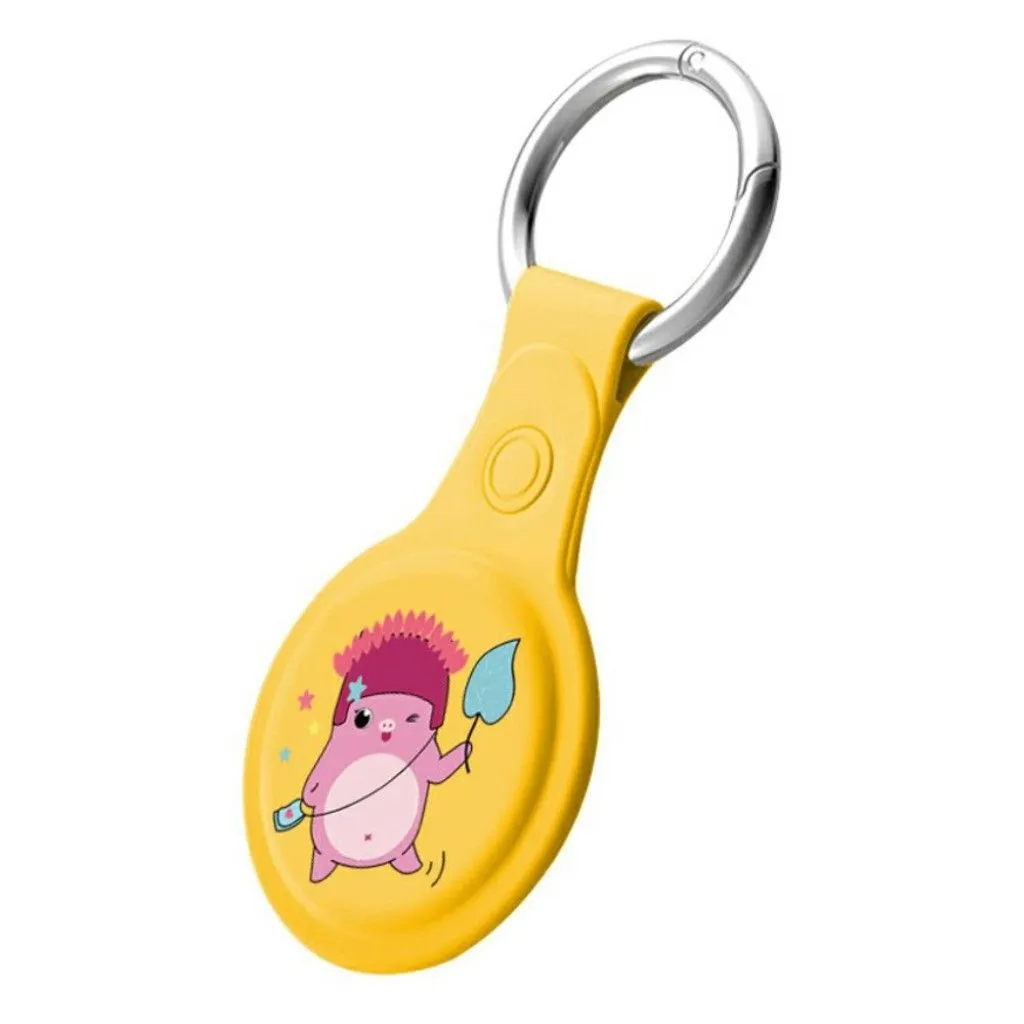 AirTags cute design silicone cover - Yellow