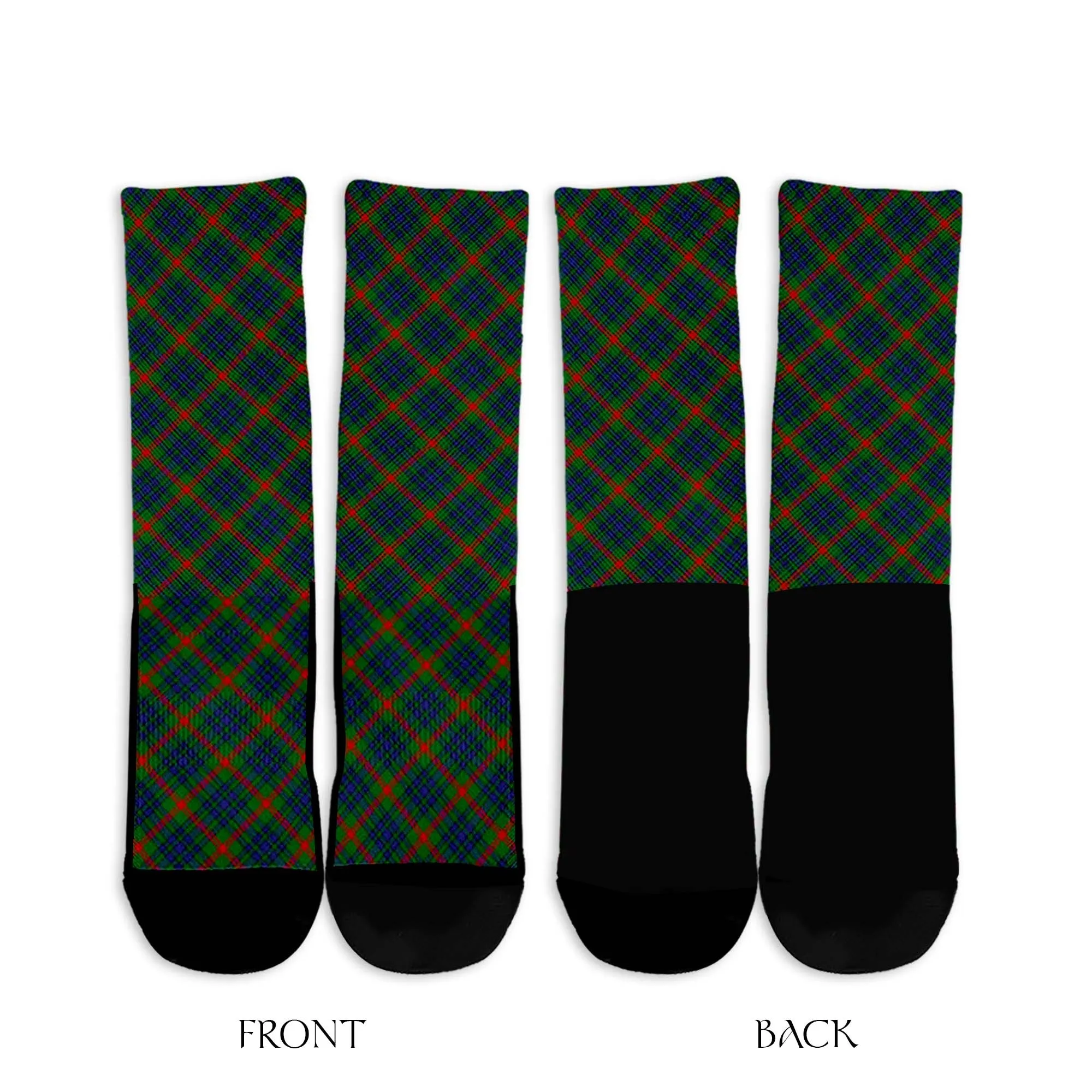 Aiton Tartan Crew Socks Cross Tartan Style