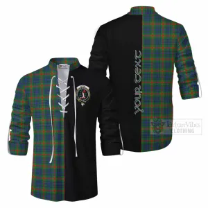 Aiton Tartan Ghillie Kilt Shirt with Family Crest and Half Of Me Style